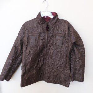 CHICO's sz 2 quilted reversible jacket